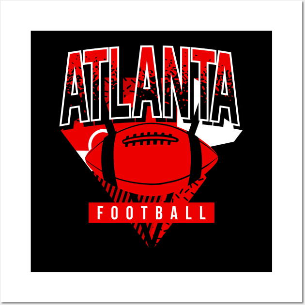 Atlanta Football Retro Game Day Wall Art by funandgames